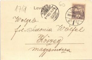 1900 Magyaróvár, Mosonmagyaróvár; Magyar utca, Günther Adolf üzlete. A. Kumpf kiadása (EK)