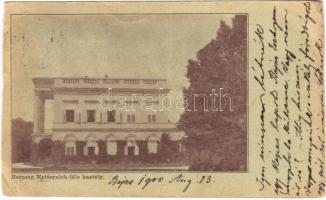 1900 Bajna, Herceg Metternich kastély (vágott / cut)