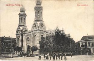 1911 Szombathely, Izraelita templom, zsinagóga. Sulzbek Juliska kiadása (EK)