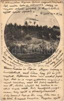 1900 Balaton, Szent Mihály hegy és kápolna. Mérei Ignác 101. sz. (szakadás / tear)