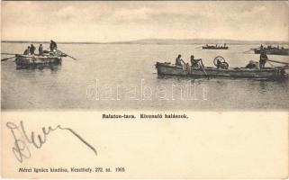 Balaton, Kivonuló halászok. Mérei Ignác 272. sz. (EK)