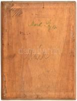 Márk. jelzéssel: jelenet. Olaj, fa. 18x14 cm