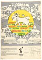 cca 1977 Kőszegi Judit (1944-): Országos Egészségnevelési Intézet, tejtermékek propaganda plakát. Ofszet, papír. Magyar Hirdető. Lapszéli kisebb szakadásokkal. 67,5x47,5 cm