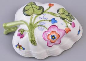 Herendi Rotschild mintás, levél formájú krém csésze. Kézzel festett, jelzett, alján dombor mintával,...