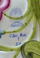 Herendi Rotschild mintás, levél formájú krém csésze. Kézzel festett, jelzett, alján dombor mintával,...