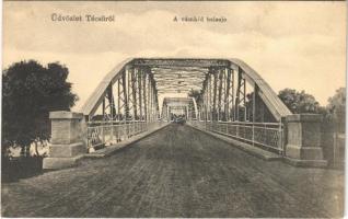 Técső, Tiacevo, Tiachiv, Tyachiv (Máramaros); vámhíd belseje / customs bridge