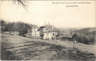 Laßnitzhöhe, Lassnitzhöhe (Steiermark); Bergfried und Sonnenvilla mit Blockhaus / villas