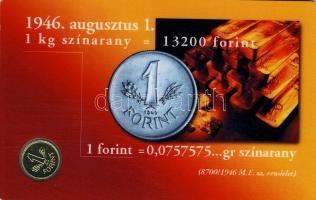 1946. 1Ft Au mini pénz 0,5g díszcsomagolásban T:PP