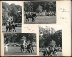 1966 Hagyományőrző lovagi tornák Nagyvázsonyban, török-magyar harc, kurucok-labancok, Kinizsi és udv...