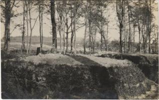 1917 Osztrák magyar katonai futóárok a 34. ezred rajon / WWI K.u.k. military, trench. photo