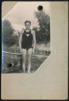 1937 Nemzeti Úszósport Alapítvány fényképes jegye versenyző részére, Nemzeti Sportuszodában való tréningre.