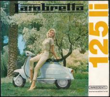 1962 Lambretta 125 li robogó kihajtható képes reklámfüzet