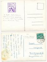 2 db modern magyar ifjúsági építőtáboros fotó képeslap: Rózsa Ferenc Önkéntes ifjúsági építőtábora, ...