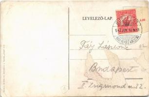 Lányi Antal "Az Est" biplánja. Az első magyar pilóta Rákoshegyen, aki utasokat is repültet...