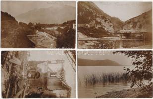 4 db eredeti első világháborús katonai fotó képeslap a dél-tiroli frontról / 4 WWI K.u.k. military original photo postcards from Südtirol (South-Tyrolean front)