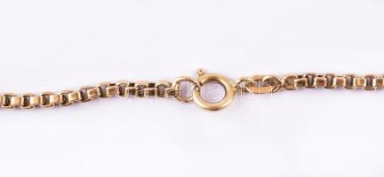 18K arany lánc gondolás medállal és gyűrű. Jelzettek 18,26g