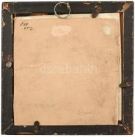 Olvashatatlan jelzéssel, XIX. sz. működött festő alkotása: Szakállas férfi portréja. Akvarell, ceruz...