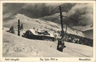 Rahó, Rachov, Rahiv, Rakhiv; Pop Iván és menedékház télen / rest house in winter