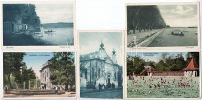 12 db RÉGI magyar város képeslap / 12 pre-1945 Hungarian town-view postcards