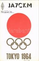 1964 Tokyo, Summer Olympics - Advertising QSL card (radio amateur)