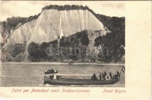 Rügen, Fahrt per Motorboot nach Stubbenkammer, Insel / motorboat trip (EK)