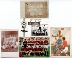 10 db főleg MODERN sport motívum képeslap: foci, labdarúgás / 10 mostly modern sport motive postcards: football