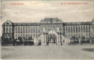 1911 Nagyvárad, Oradea; M. kir. Honvédhadapród iskola / military cadet school