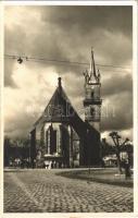 1940 Beszterce, Bistritz, Bistrita; templom / church. photo + 1940 BESZTERCE VISSZATÉRT So. stpl