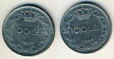 Románia 1943-44. 100L (2x) T:2