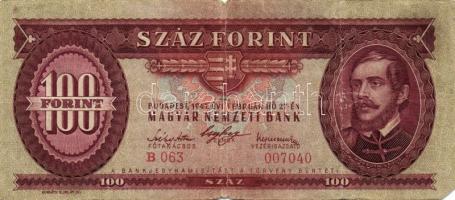 1947. 100Ft T:IV sarokhiány