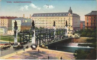 1913 Wien, Vienna, Bécs; Augartenbrücke / bridge