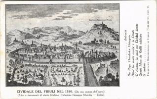 Cividale del Friuli nel 1750 / anno 1750 (fl)