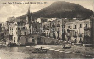Lipari, Salita S. Giuseppe e Monte Gallina visti dal mare