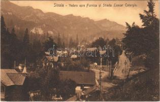 1911 Sinaia, Vedere spre Furnica si Strada Lascar Catargiu