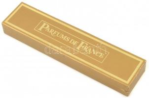 10 db-os mini parfüm sorozat, hiányos tartalommal, sérült kupakkal, eredeti dobozában