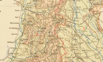 cca 1900 Bars vérmegye térképe. Posner. 22x28 cm