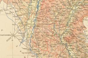 cca 1900 Nyitra vérmegye térképe. Posner. 22x28 cm