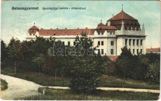 1913 Balassagyarmat, Igazságügyi palota oldalnézete (EB)