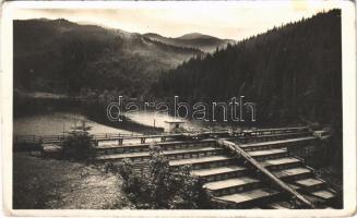 1943 Kőrösmező, Yasinia, Yasinya, Jassinja, Jasina (Máramaros); Hoverlai vízduzzasztó gát. Bozsuk Gyula kiadása / dam (EK)