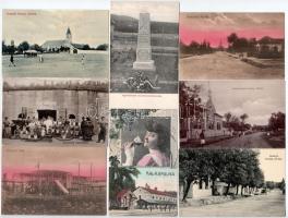 20 db RÉGI magyar város képeslap Eger környékéről / 20 pre-1945 Hungarian town-view postcards: villages around Eger