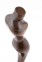 MT jelzéssel: Akt torzó, lakkozott fa, kis kopásnyomokkal, m: 39,5 cm