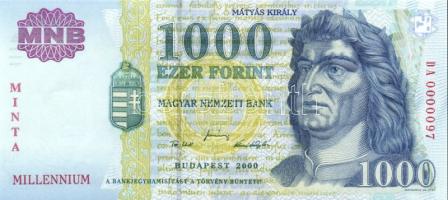 2000. 1000Ft "Millenium" "Minta" T:I