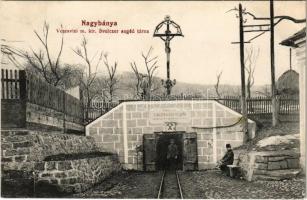 Nagybánya, Baia Mare; Veresvizi M. kir. Svaiczer segéd altárna, aranybánya bejárata. Krizsanowszky Lőrinc kiadása / gold mine entrance