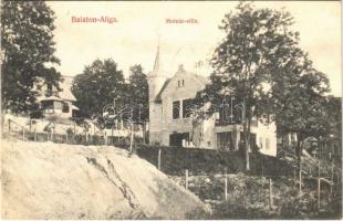 1908 Balatonaliga (Balatonvilágos), Molnár villa. Novák Jenő kiadása (fl)