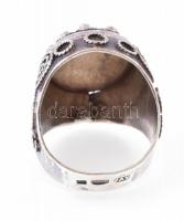 Ezüst(Ag) gyűrű, filigrán díszítéssel, jelzett, méret: 57, nettó: 9,18 g