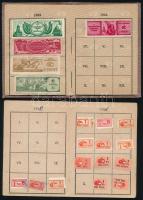 cca 1952-55 Magyar-Szovjet Baráti Társaság tagási könyv és 3 db igazolvány, sok bélyeggel