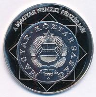 DN A magyar nemzet pénzérméi - A rendszerváltás téves verete 1989-1990 Ag emlékérem (10,37g/0.999/35mm) T:1 (eredetileg PP)