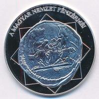 DN A magyar nemzet pénzérméi - A Budai vár első ábrázolása érmén 1308-1342 Ag emlékérem (10,37g/0.999/35mm) T:PP