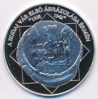 DN "A magyar nemzet pénzérméi - A Budai vár első ábrázolása érmén 1308-1342" Ag emlékérem ...