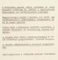 Csendes otthon c, film villamosplakátja sérült állapotban + a Vér élet Vöröskeresztes kisplakát